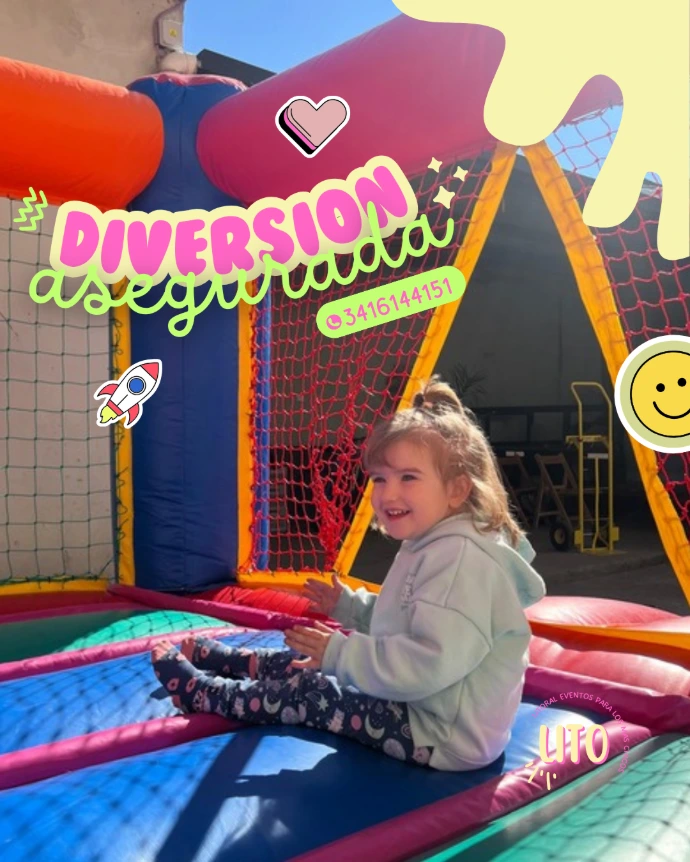 juego inflable infantil para cumpleaños en Funes
