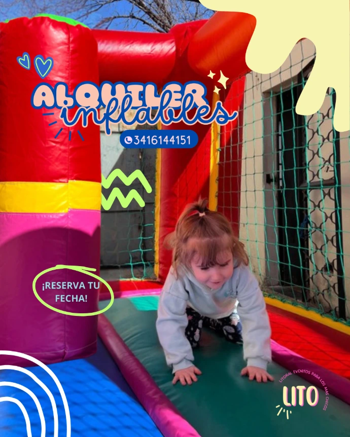 juego inflable infantil para cumpleaños en Soldini